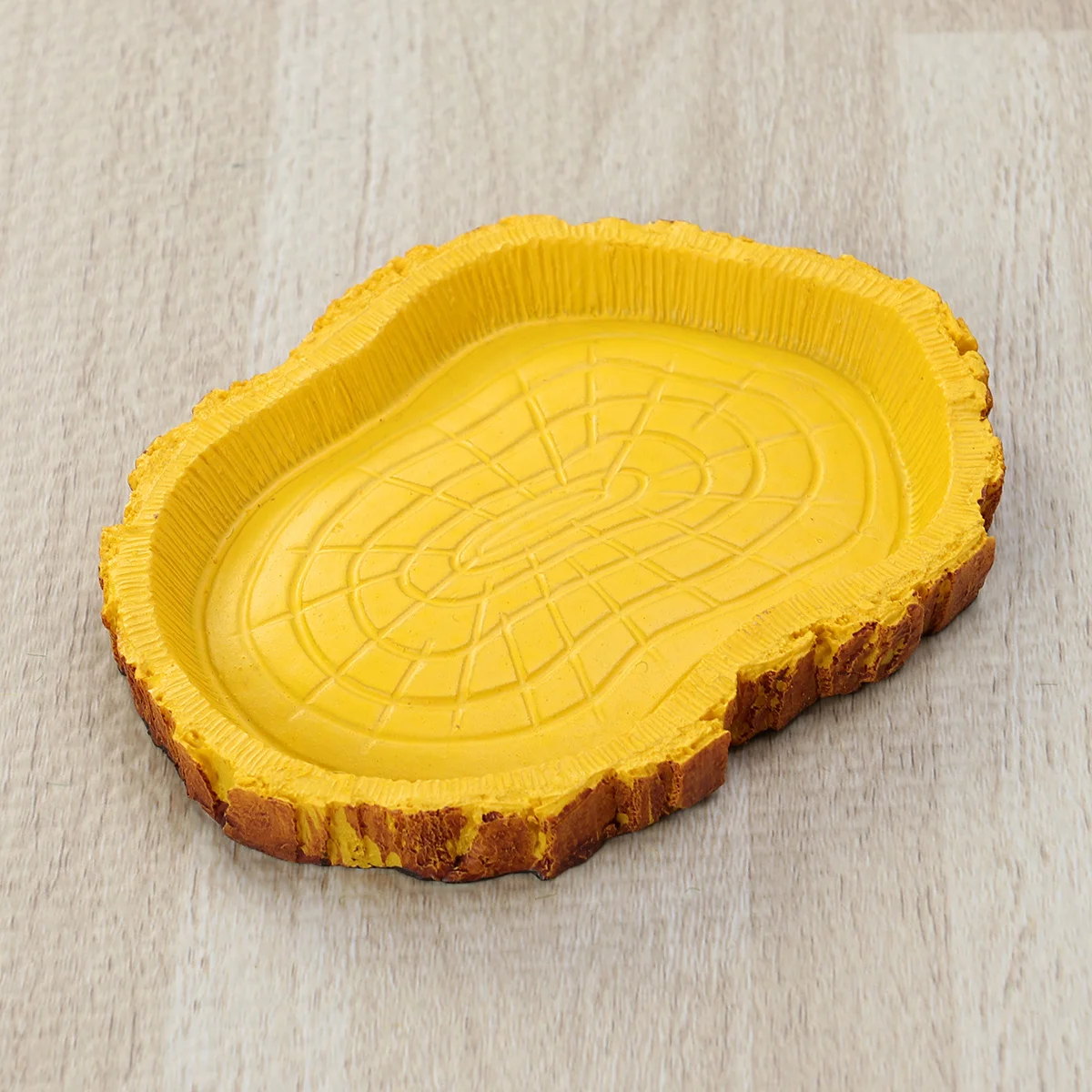 وعاء طعام لحاء الحيوانات الأليفة المقلد، مادة الراتنج، آمنة للمياه العذبة، حوض السمك، المناظر الطبيعية، سهلة التركيب #6