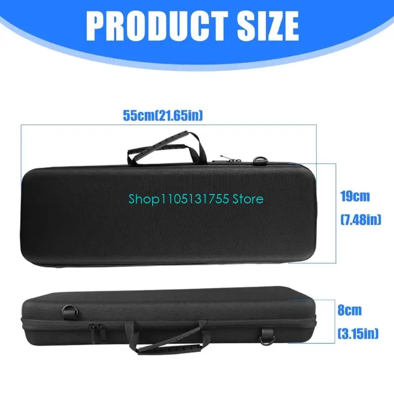 حافظة K0EF شديدة التحمل لقضيب الصيد من مادة EVA مزودة بسحّابات مزدوجة للوصول إلى الشبكات الداخلية للجيب وبنية مقاومة للصدمات #6