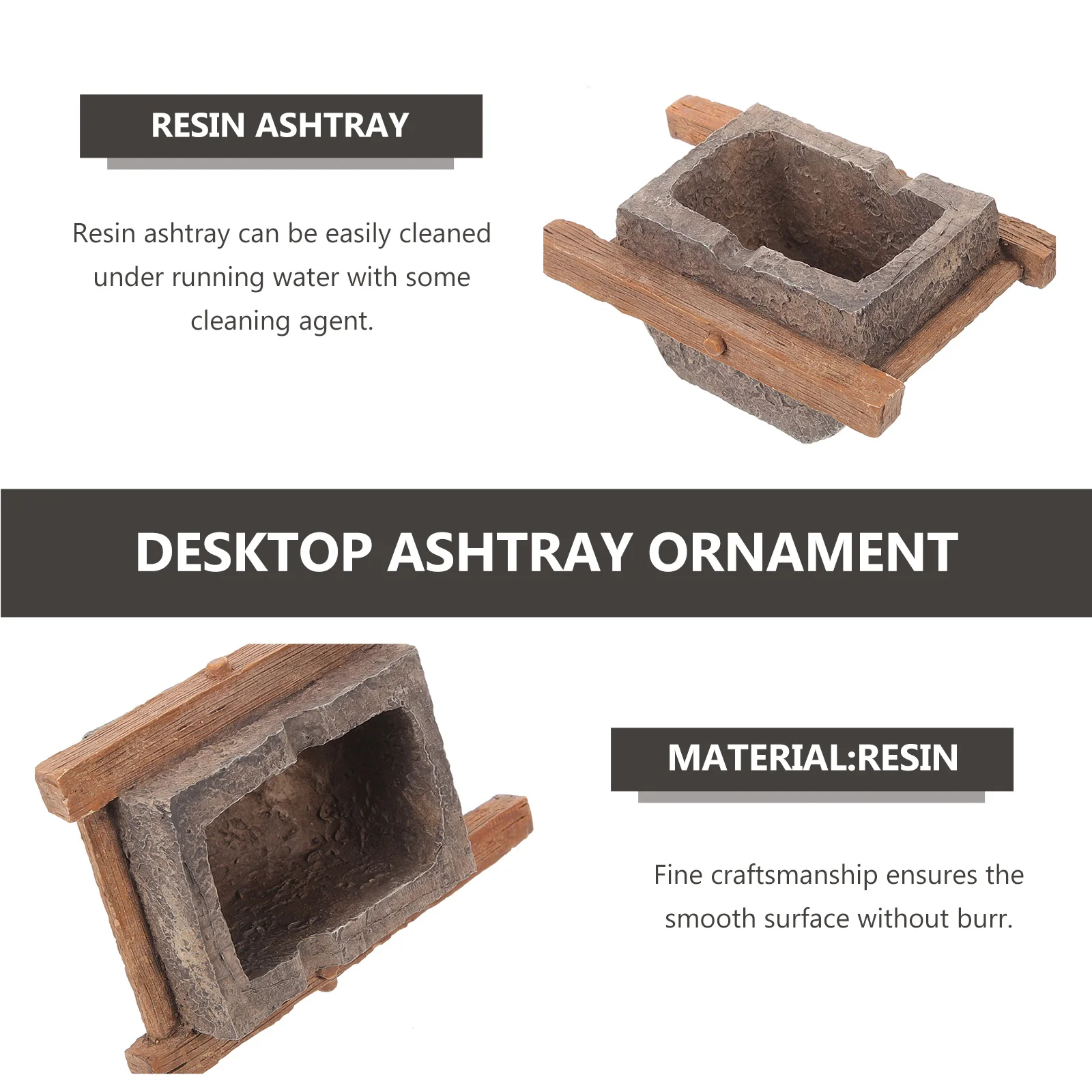 

Creative Resin Ashtray Desktop Ornament Unique Cigarette Butt Holder For Home Office Bar Hotel Decorative Smoking Accessory
