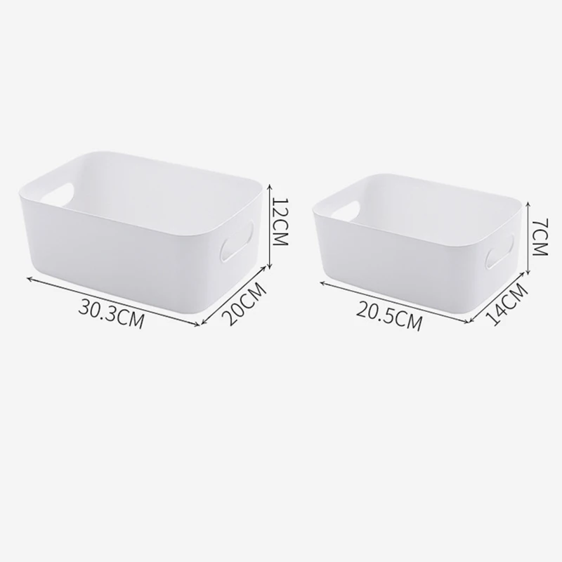 Plastic Storage Organizer Box Desktop Cosmetics Storage Sundries Organizer Storage Basket Snacks Home Kitchen Storage Box