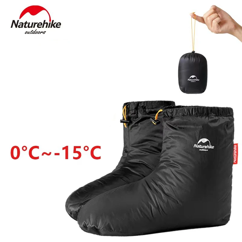 

Naturehike Winter Duck Down Foot Cover Outdoor Hiking Camping Warm Booties Waterproof Shoes Ultralight Soft Slippers Socks 650FP