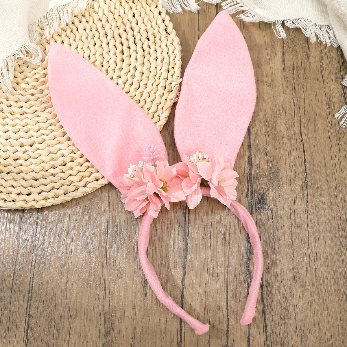 Handmade Red Rose Headbands For Women Charming And Sexy Head Hoops Headbnds Ladies Girls  Daisy Flower Rabbit Ear Headband