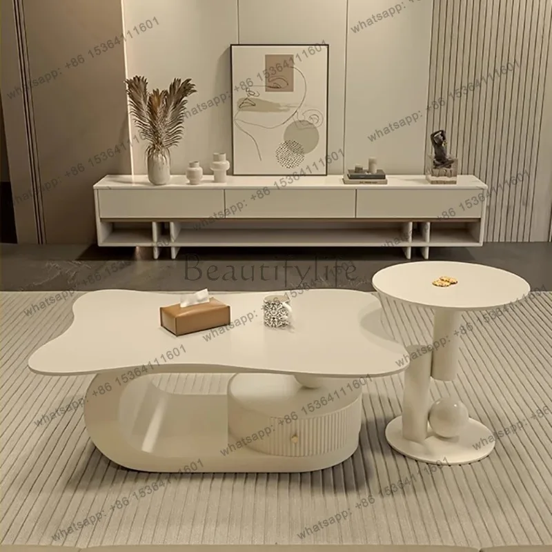 

Classic Aesthetic Coffee Table Cute Modern Premium Storage Coffee Table Drawers Living Room Table Basse Pour Salon Furniture