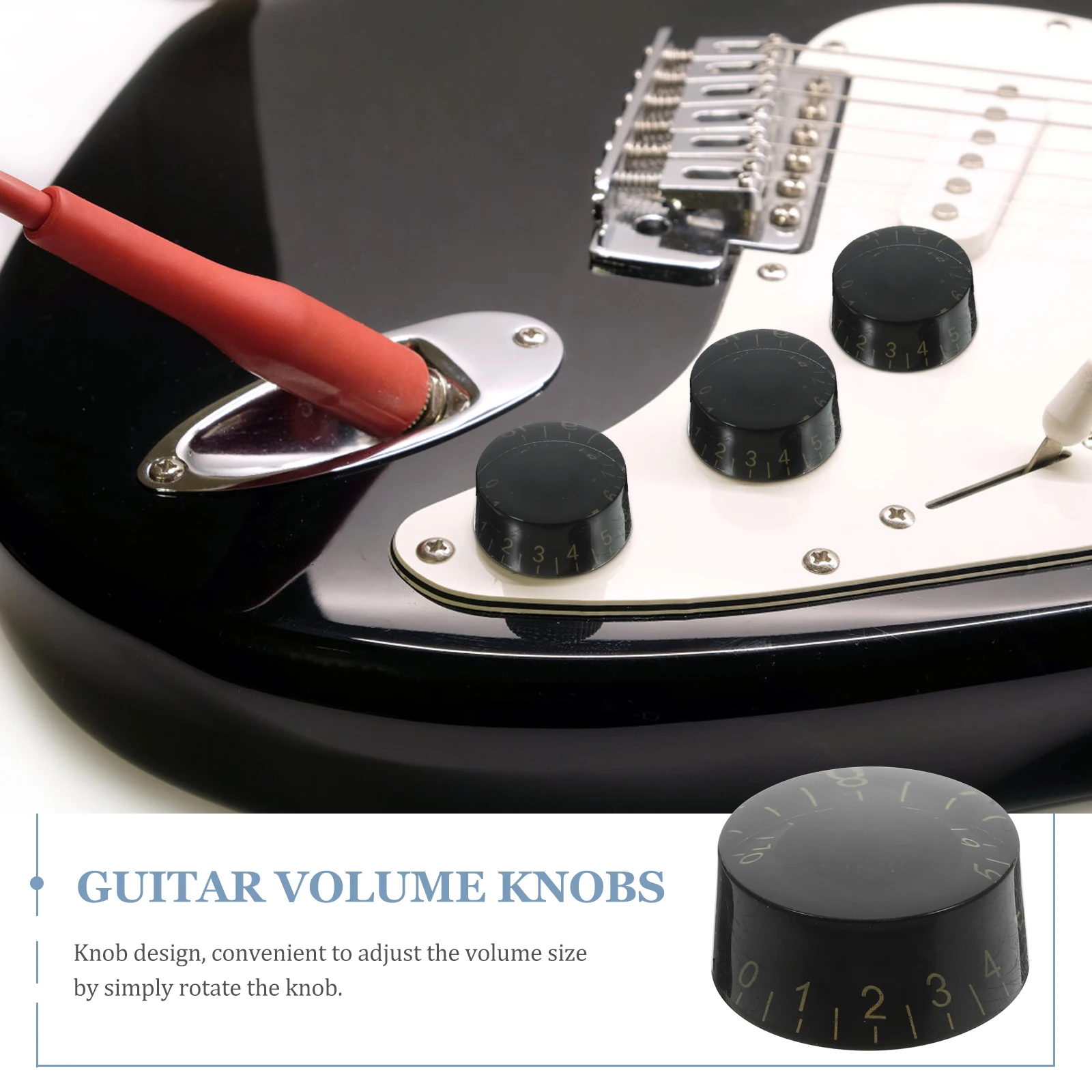 

4 pcs Electric Guitar Volume Knobs Replacement Parts Acrylic Simple Design Durable Guitar Accessories For Volume Control Easy