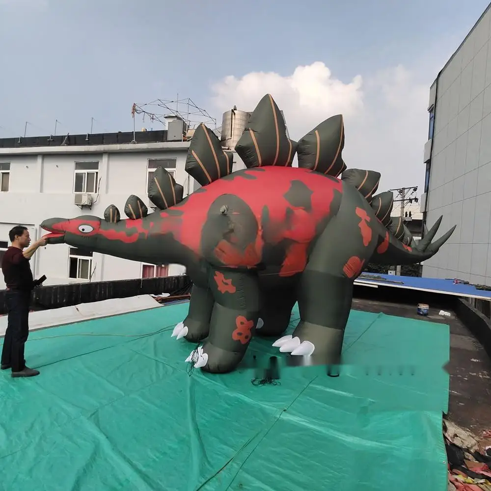 Jurassic Park Stegosaurus Dinosaur Blow Up Big Inflatable Dino Animal Mascot For Event Decoration
