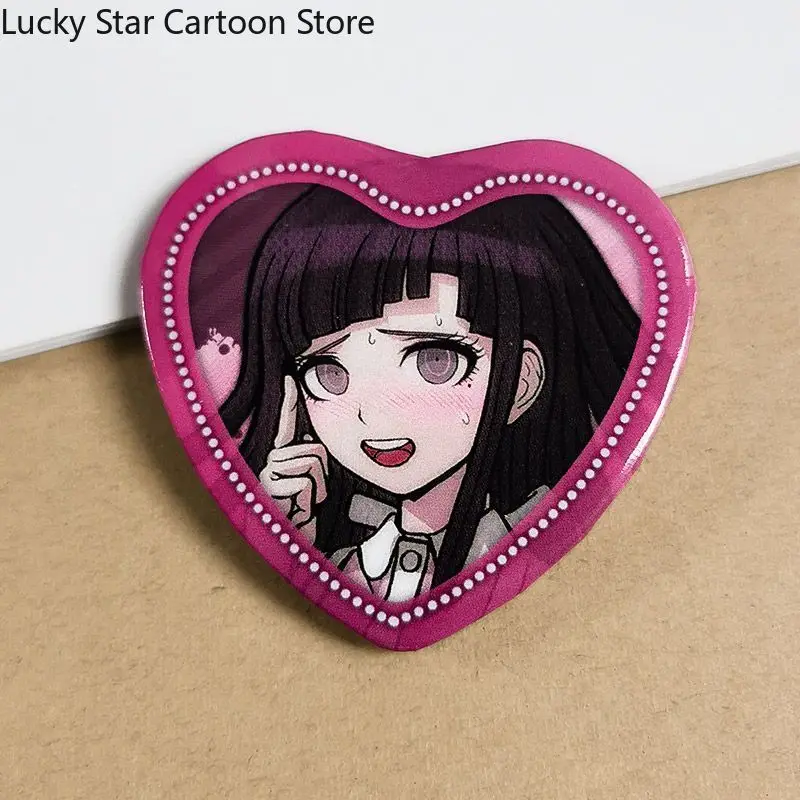 Аниме Danganronpa Nagito Komaeda Yasuhiro Taeko Kokichi Oma Косплей Значок в форме сердца Брошь Мультяшная эмблема Хэллоуин Рождественский подарок