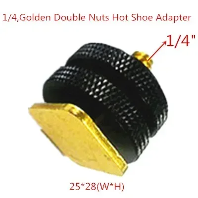 Jadkinsta مزدوجة المكسرات 1/4 3/8 5/8 ترايبود المسمار إلى فلاش الحذاء الساخن محول تركيب محول الحذاء الساخن ل DSLR SLR ملحق