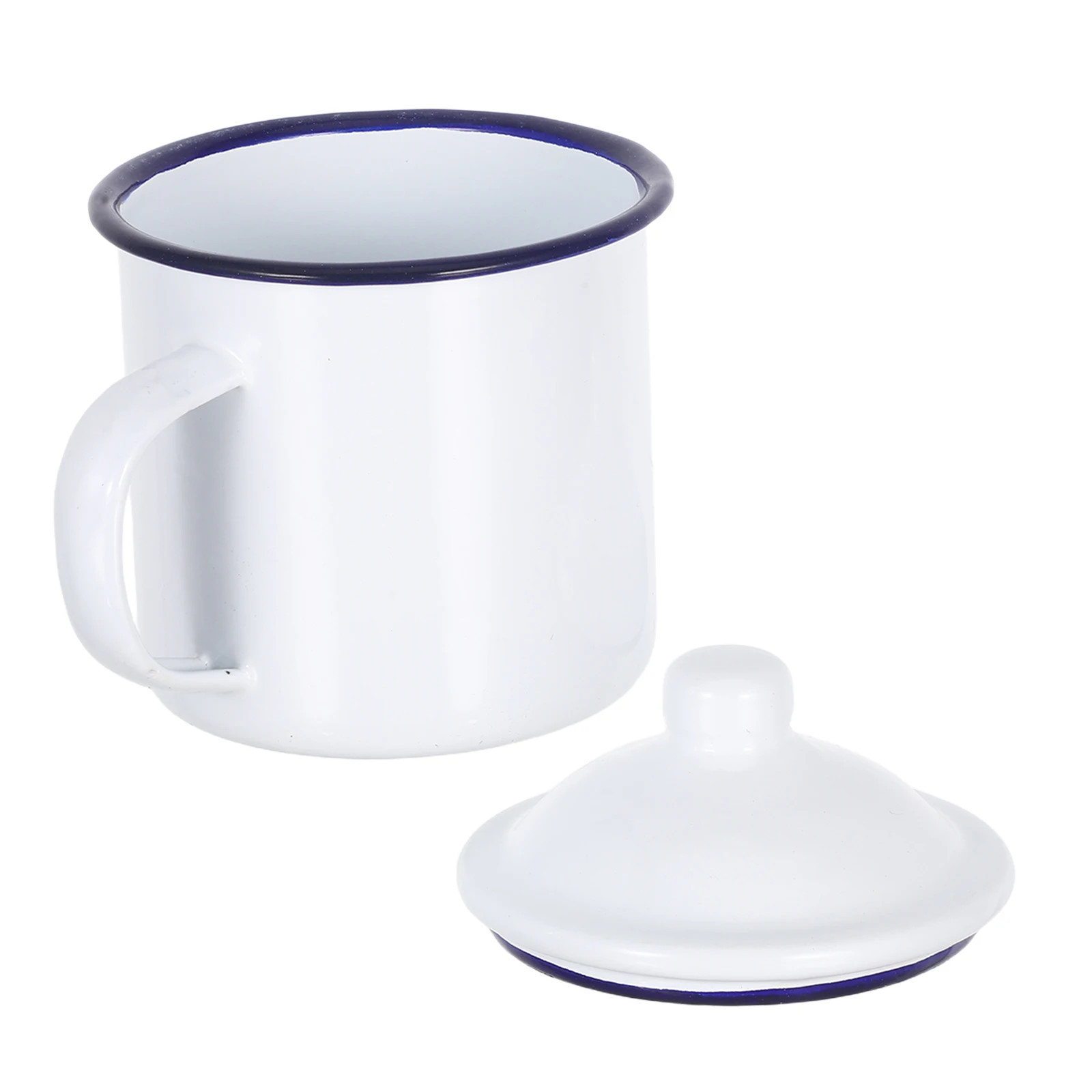 

501-600Ml Enamel Coffee Mug Retro Camping Tea Cup Heat Resistant Travel Mug For Hiking Backpacking Picnic Outdoor Portable