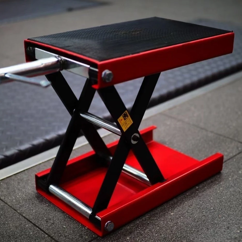 Motorcycle Jack 500KG 1100LBS Center Scissor Lift Suitable For Motor Bicycle ATV Work Stand Professional Repair Tools