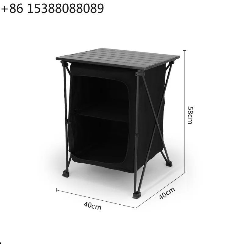 Portable Outdoor Camping Storage Organizer Collapsible Storage Station with Carry Bag（1pcs）