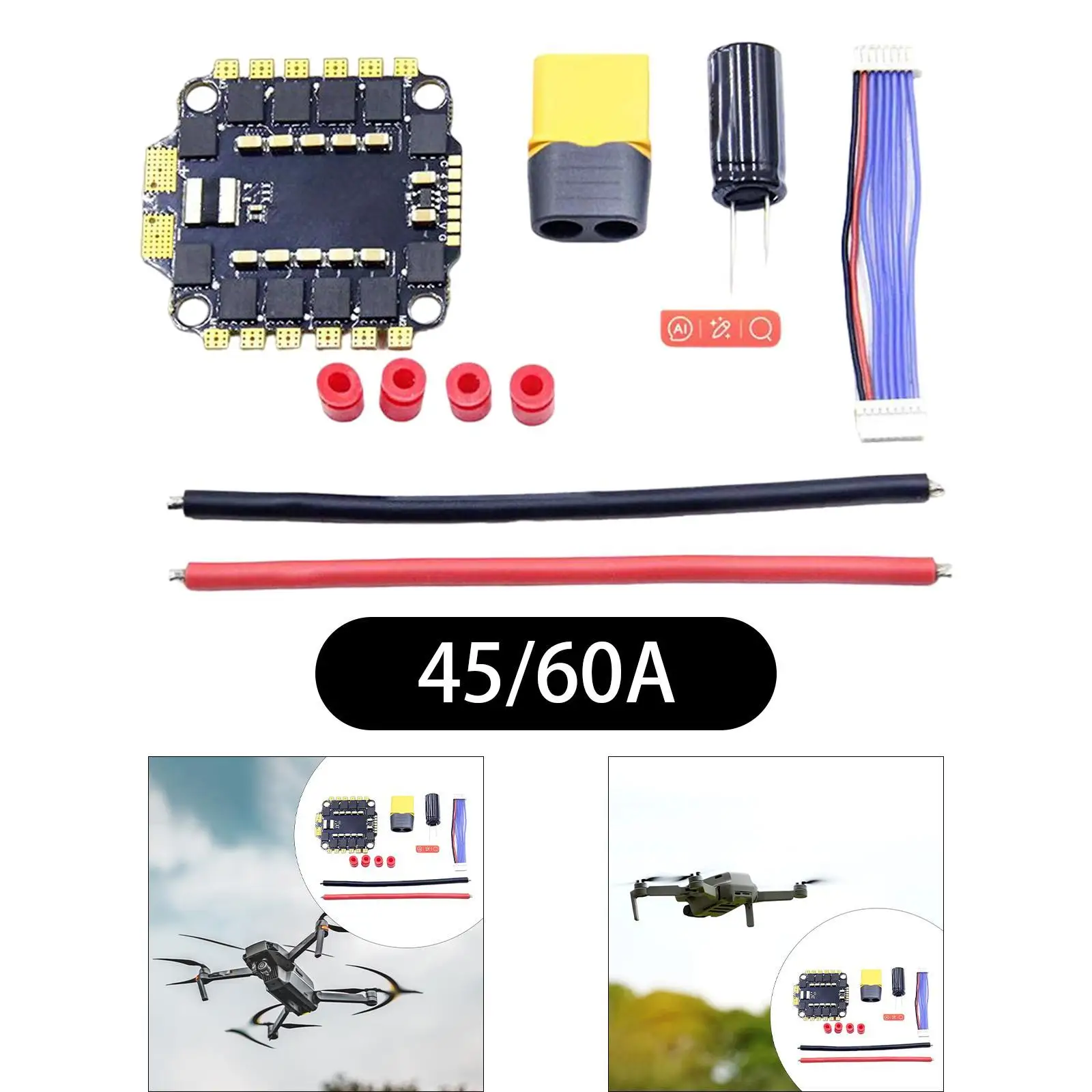

four in a ESC Brushless ESC,4 in1 Brushless ESC, FC Stack for Quadcopter