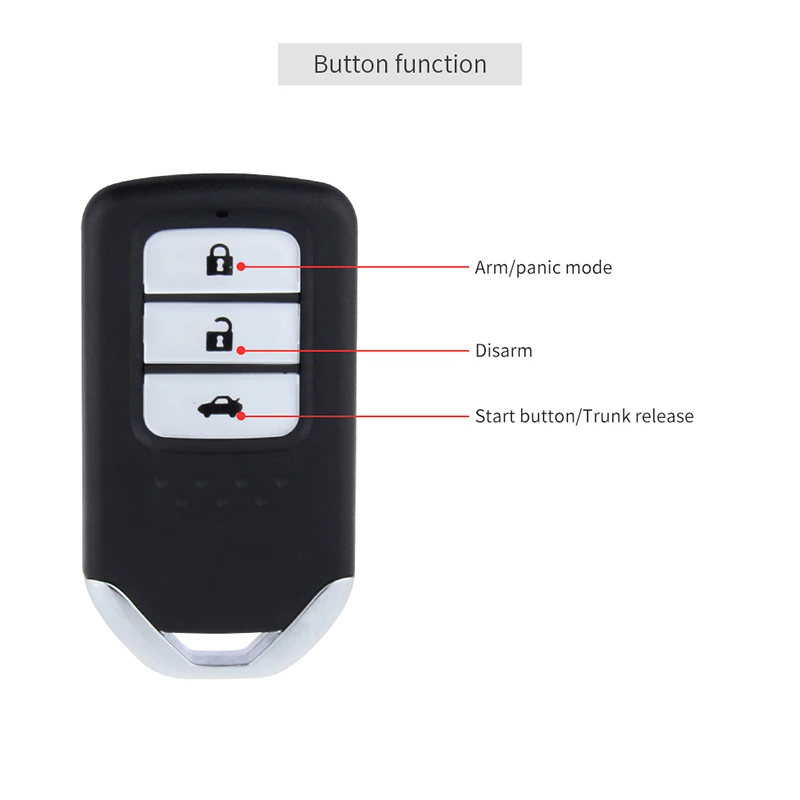 EASYGUARD smart key CAN BUS system  plug and play fit for honda pke car alarm start stop keyless entry kit auto start starter