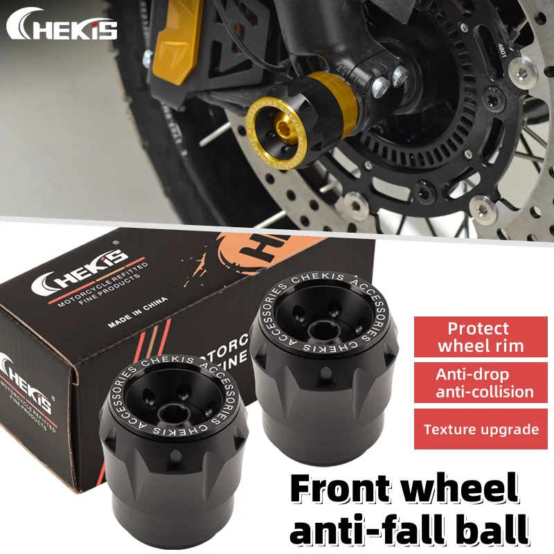 Chekis Is Suitable for Zontes 368G/368K/368E/368D/368M Modified Front Wheel Crash Ball, Front Fork Cup, Front Shock Absorber Anti-Fall Rubber