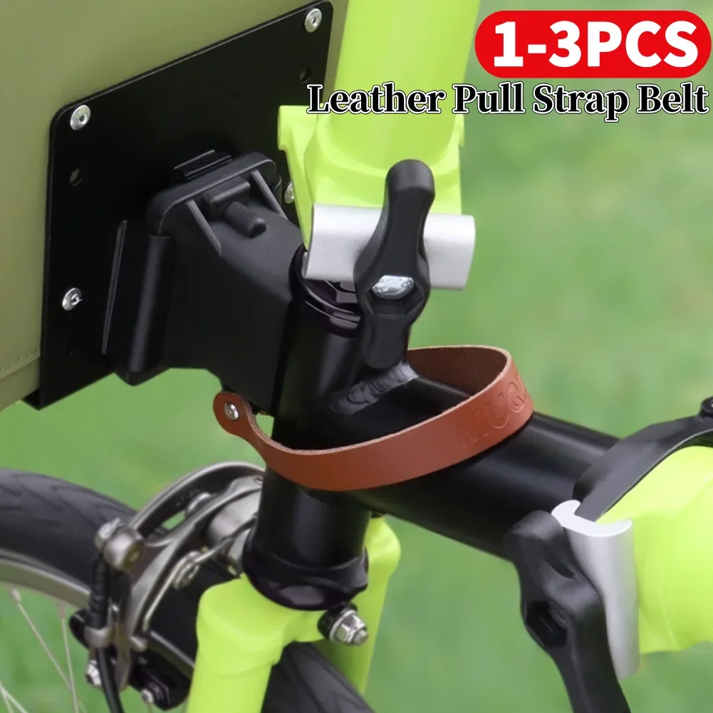 

1-3 Pcs Carrier Block Strap Folding Bike Quick Release Handle Belt for Brompton Front Carrier
