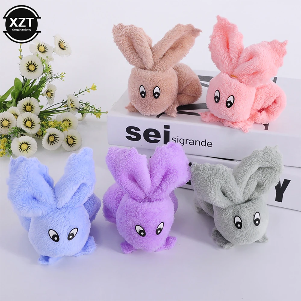 

1 шт. 30x30 см Коралловое бархатное флисовое милое полотенце для рук с медведем носовой платок с кроликом поглощающее полотенце для лица и рук свадебные подарки