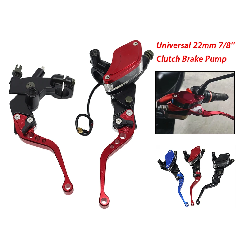 

Universal Motorcycle Brake Lever Master Cylinder Cable Clutch Brake Pump For Yamaha Suzuki Honda Kawasaki Scooter ATV Dirt Bike