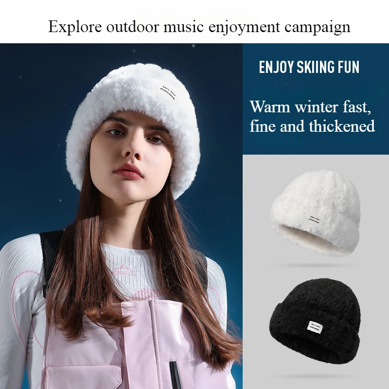 Big Head Circumference Ski Hat Hiking Mountain Climbing Warm Headscarf Thickened Temperature Storage Cycling Ear Protection