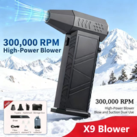 800000RPM Turbo Jet Blower Vacuum X9 High Speed Air Blower Wireless Compressed Air Duster Portable Turbo Fan Jet Dust Blowing