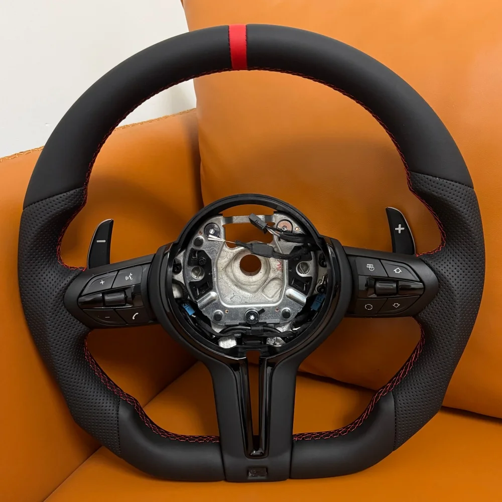 

Modify Upgrade Red Stripe Complete Steering Wheel For BMW F06 F20 F26 F32 F33 F34 F40 F86 F90 M240i E53 E88 E89 E90 E92