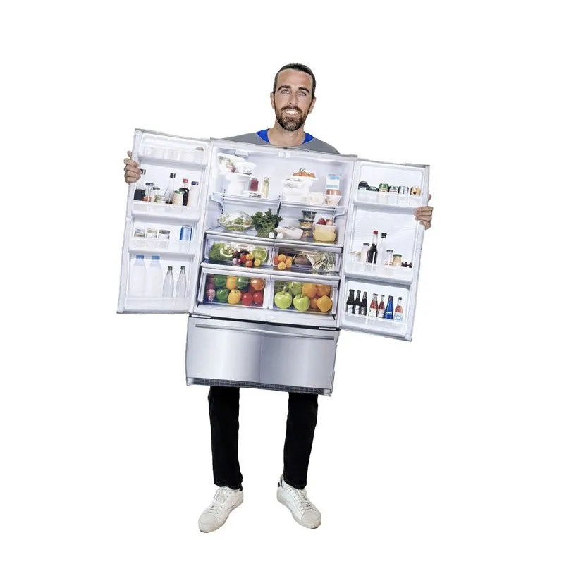 Smart Appliance Costume Halloween Adult Performance Clothes Fridge Bar Nightclub Funny Party Company Annual Meeting