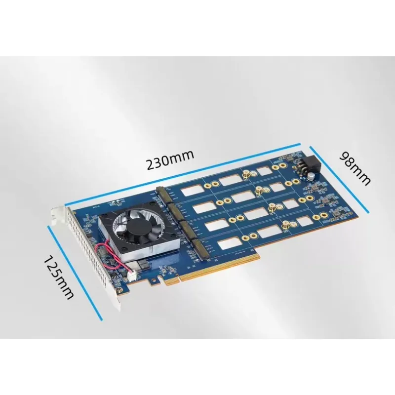 PEX88048 Expansion Card, No Main Board Splitting, Pcie4.0 8-disk Full High Card