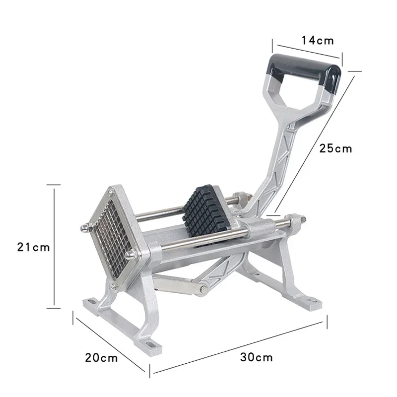 الفولاذ المقاوم للصدأ دليل آلة قطع البطاطس المقلية قطع البطاطس آلة قطع الفجل الخيار الفجل آلة قطع