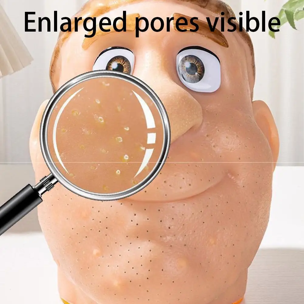 Stress Verlichten En Puistje Knijpen Speelgoed Grote Hoofd Mee-eter Puistje Bes Neus Model Ontluchting Stress Verlichten Pop Speelgoed