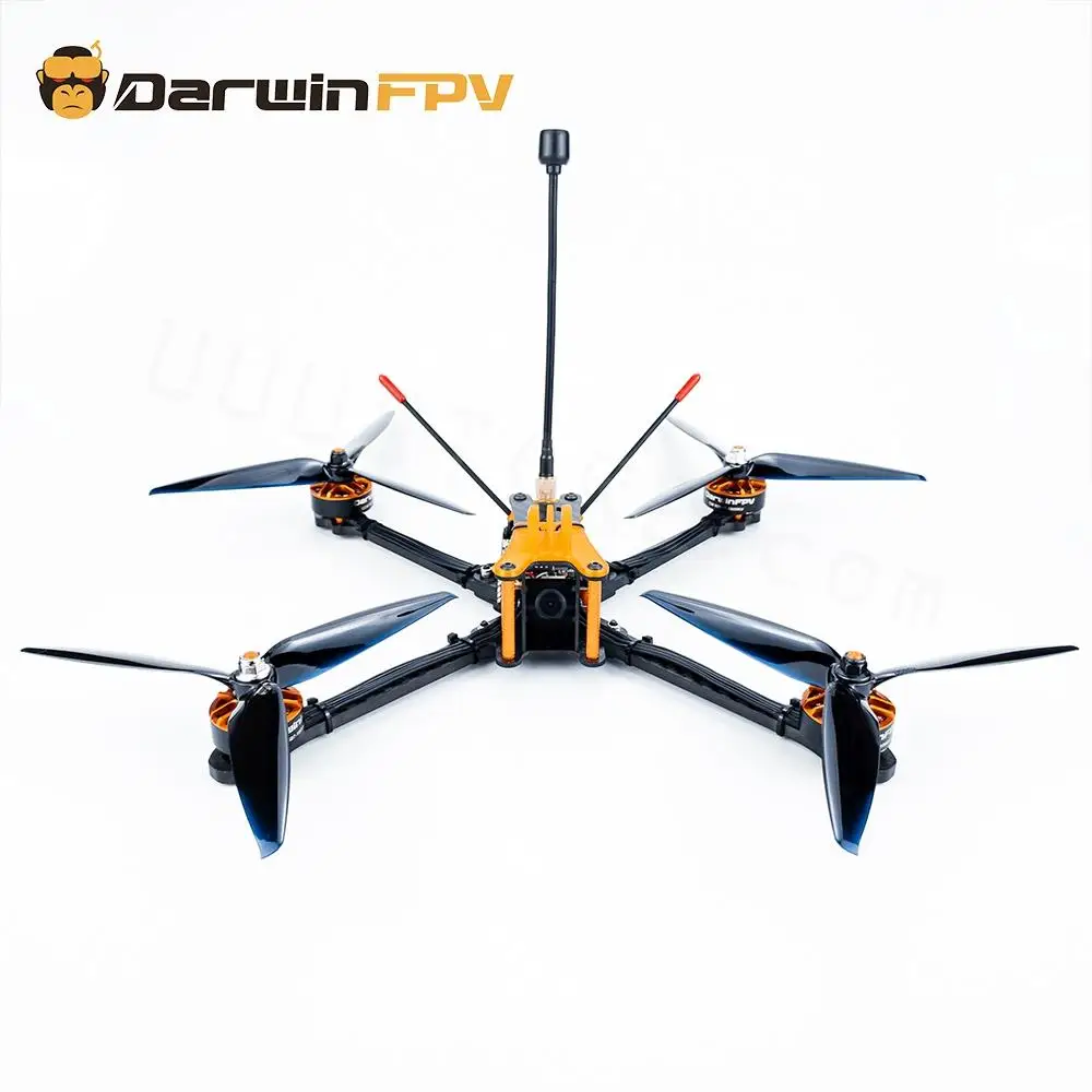 DarwinFPV Darwin129 280mm 7 Inch 3~5S FPV Racing RC Drone PNP Quadcopter F4 FC 50A 4in1 ESC VTX 1500TVL Camera 1800KV Motor GPS