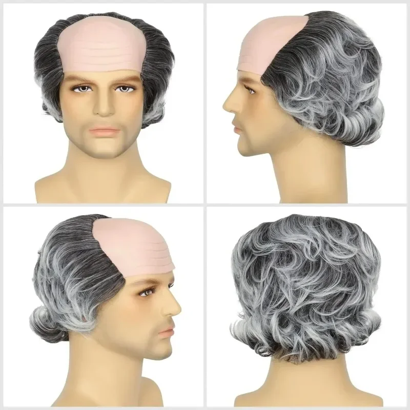 Man Bald Wig, Funny Game Prop