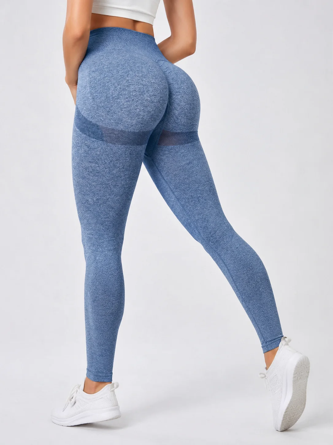Women Push Up Yoga Leggings High Waist Seamless Butt Lift Tummy Control Stretchy Quick Dry Gym Running Workout Athletic Pants