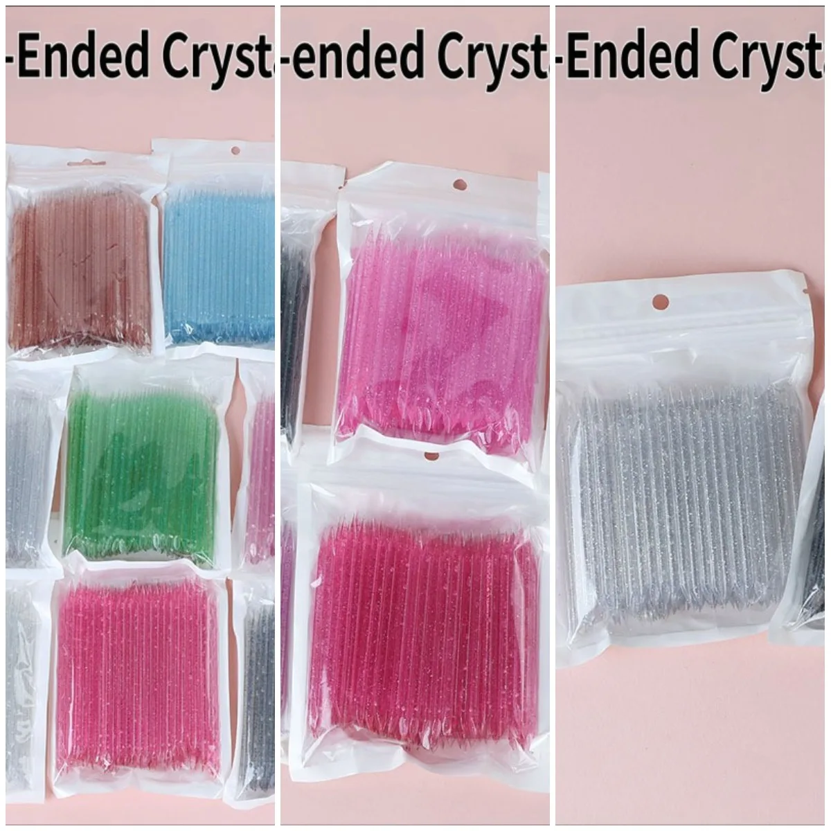 

New Nail Art Tool: Dotting & Glue-Removing Stick, Crystal Rod Nail Stick, Double-Headed Cuticle Pusher Beauty Tool