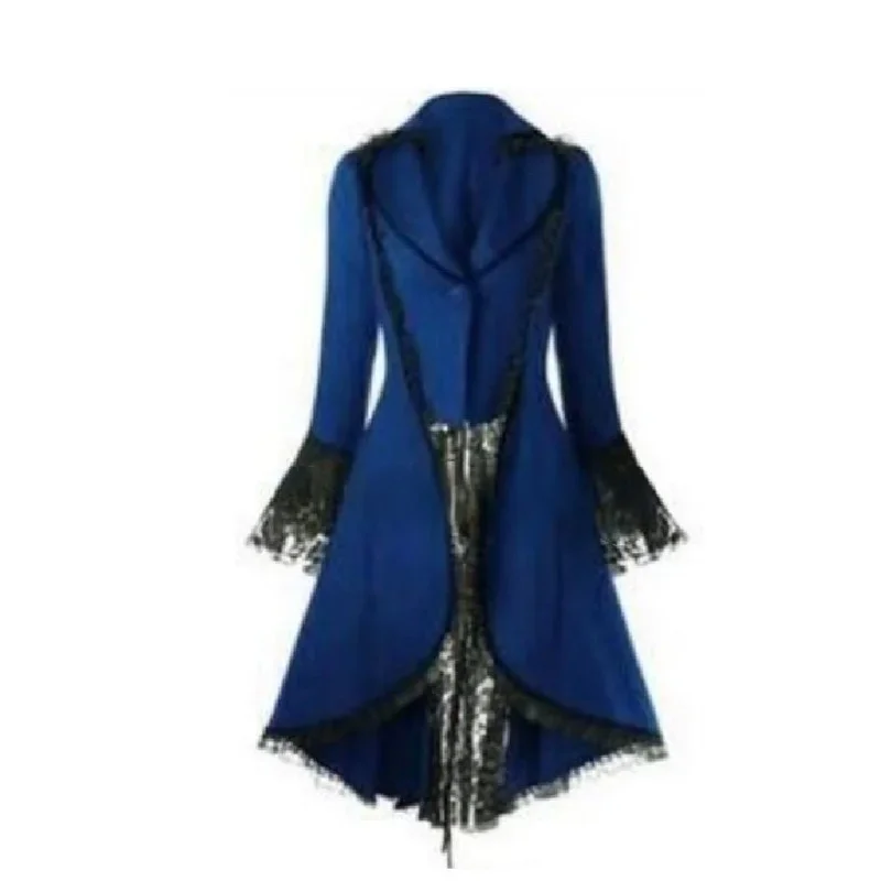 Women Medieval Steampunk Victorian women Gothic Jacket Noble Court vintage Dress Halloween carnival party cosplay Costume Lace