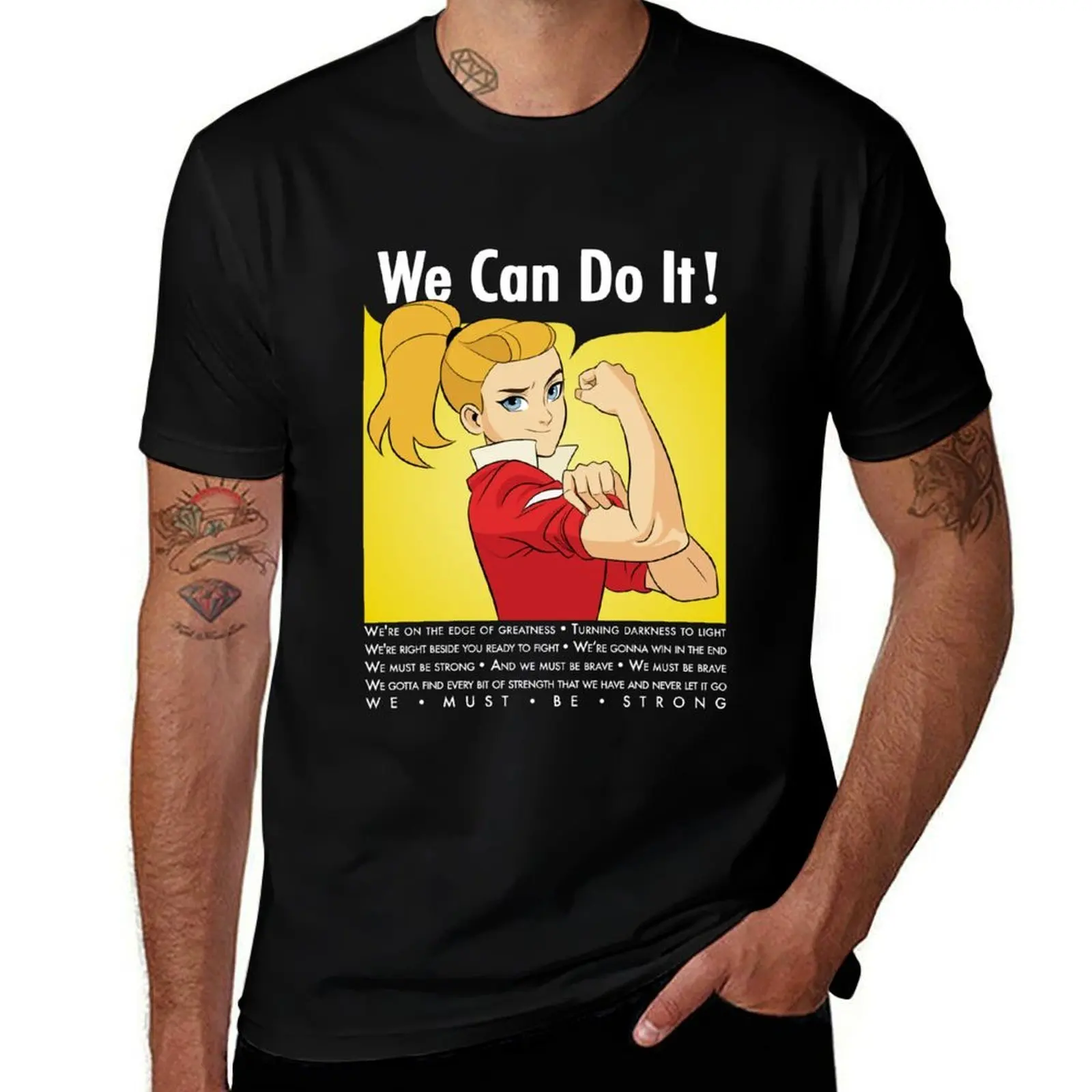 Adora Says We Can Do It! T-Shirt Holiday Casual Short Sleeve Top T-Shirt