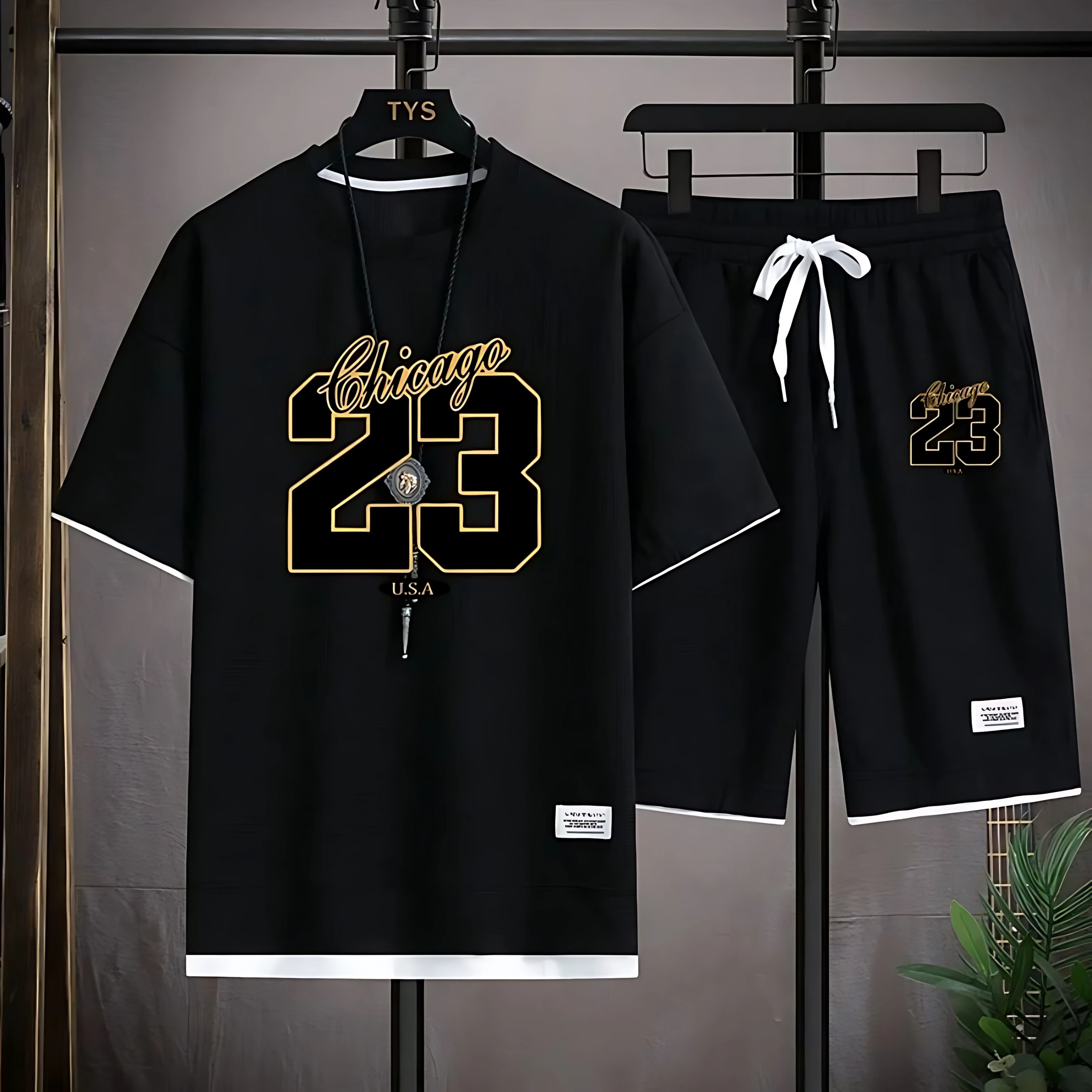 

2026 Summer New Men's Short-Sleeved Set with 3D Digital Pattern Printing for Street Casual Fashion Comfortable Soft Breathable