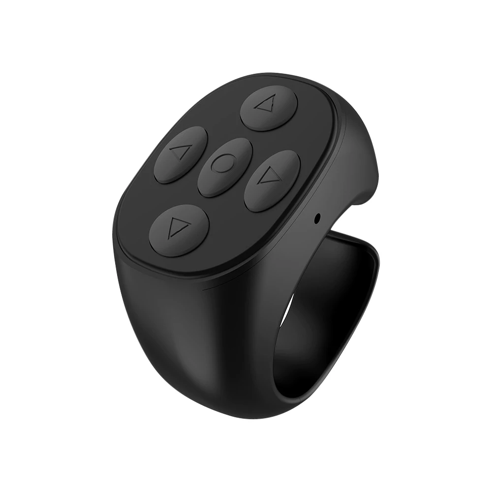 

Wireless Bluetooth-compatible Ring Remote Control Fingertip Selfie Video Controller Automatic Page Turner Browsing For Phone