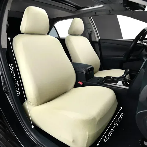 Imagen 2 del producto Funda Universal de tela elástica para asiento de coche, lavable, a prueba de polvo, cubierta protectora de asiento todo incluido para la mayoría de los accesorios interiores del coche
