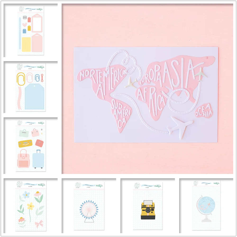 2022 Набор для путешествий металлические Вырубные штампы для скрапбукинга и изготовления карт бумажные изделия альбомы декоративные Вырубные штампы