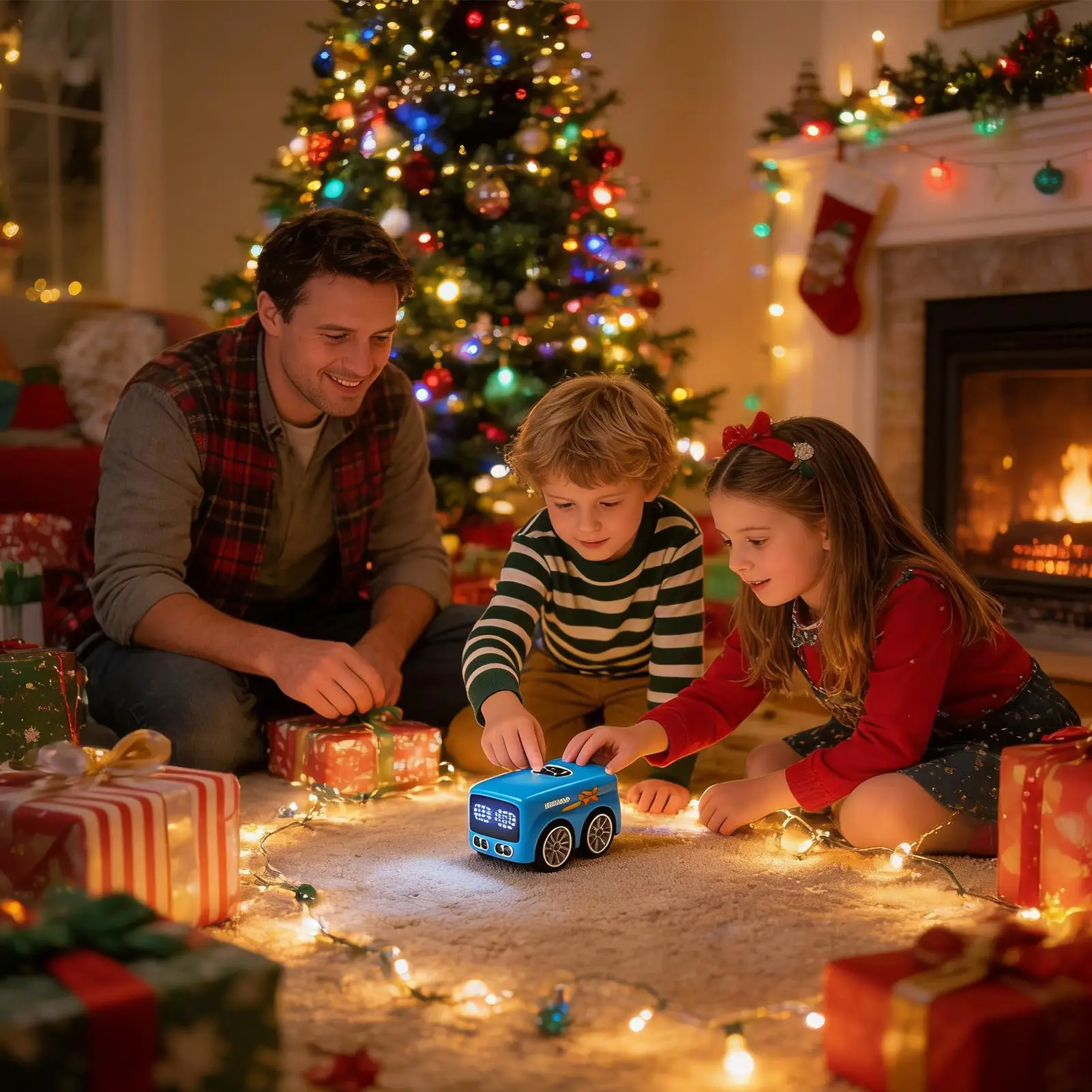 Gesture Sensing RC Stunt Car Interactive Smart Bus Toy Hand Controlled Remote Control RC Car Toys For Kids Ages 5-12 Girls