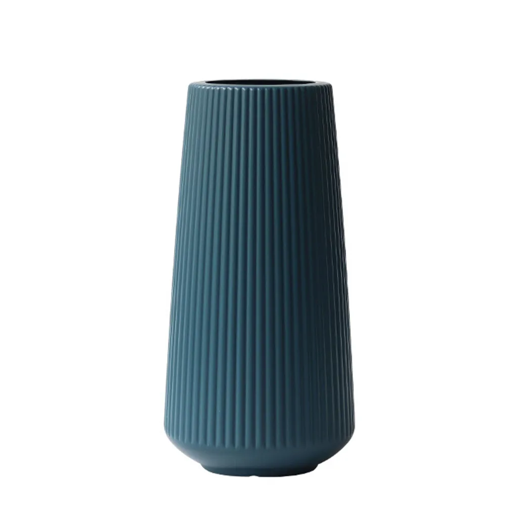 Macaron Vase Office Ornaments Pink Blue Plastic Basket Pot Beautiful Variety Ceramic Decorate Desk Dining Table