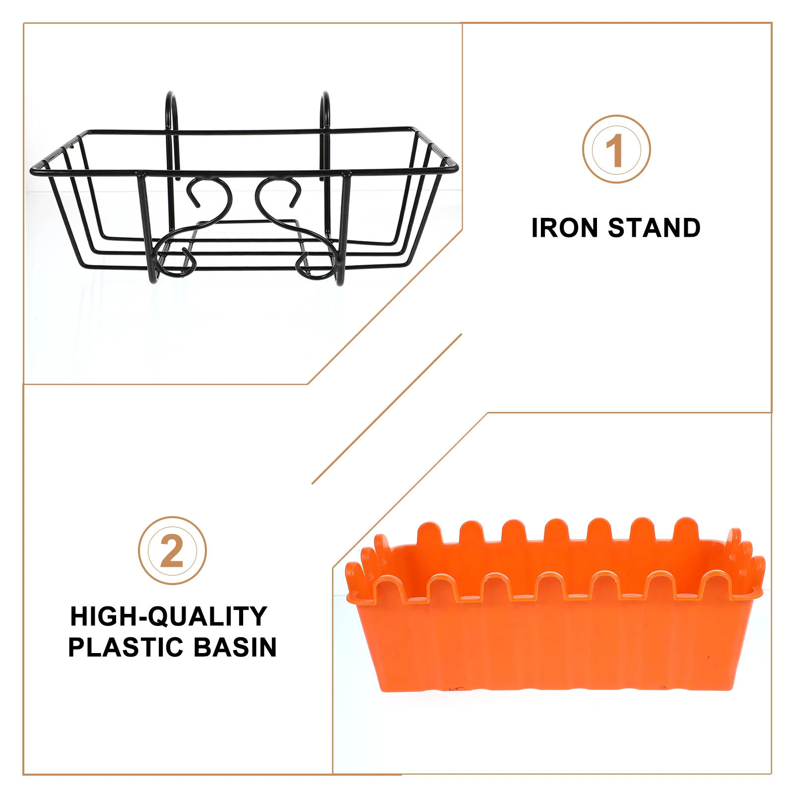 

Hanging Flower Pot Simple Style Flowerpot Outdoor Plastic Racks Patio