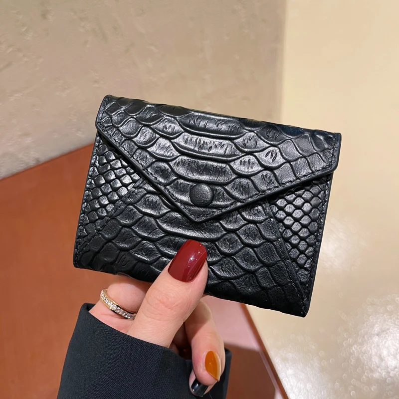 

Coin purses card holder luxury designer New men's and women's Crocodile print wallet for ladies free shipping Mini card bag