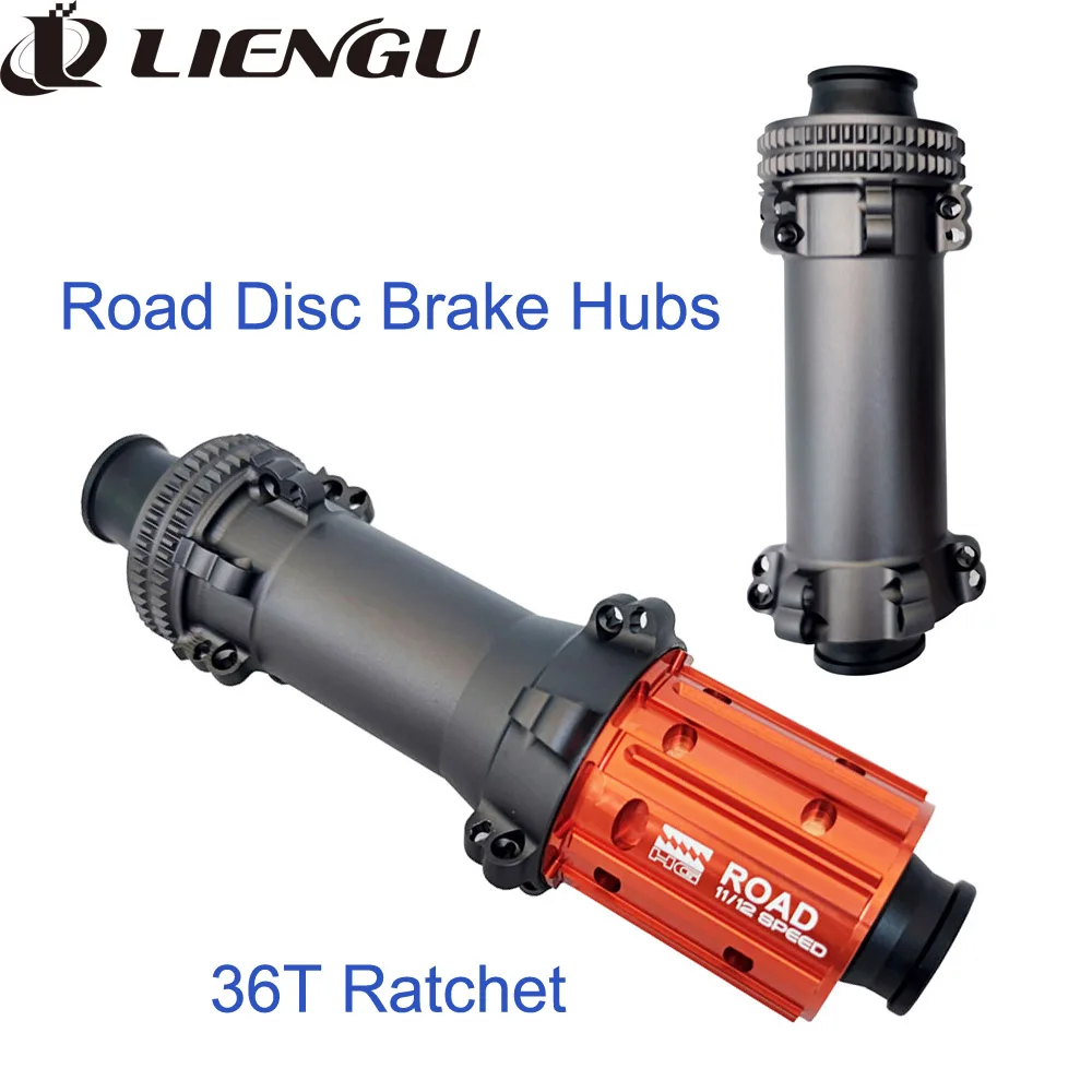 

LIENGU 245g 36T Ratchet Road Bicycle Disc Brake Hubs Center Lock Straight Pull M12 100mm 142mm HG XDR