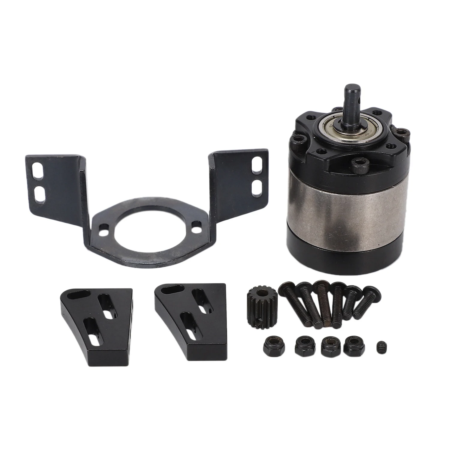 Metal 1:17 Gear Ratio Planetary Transmission Box Reduction Gearbox with Mount for 1/10 RC Crawler Car RC4WD D90 Axial SCX10