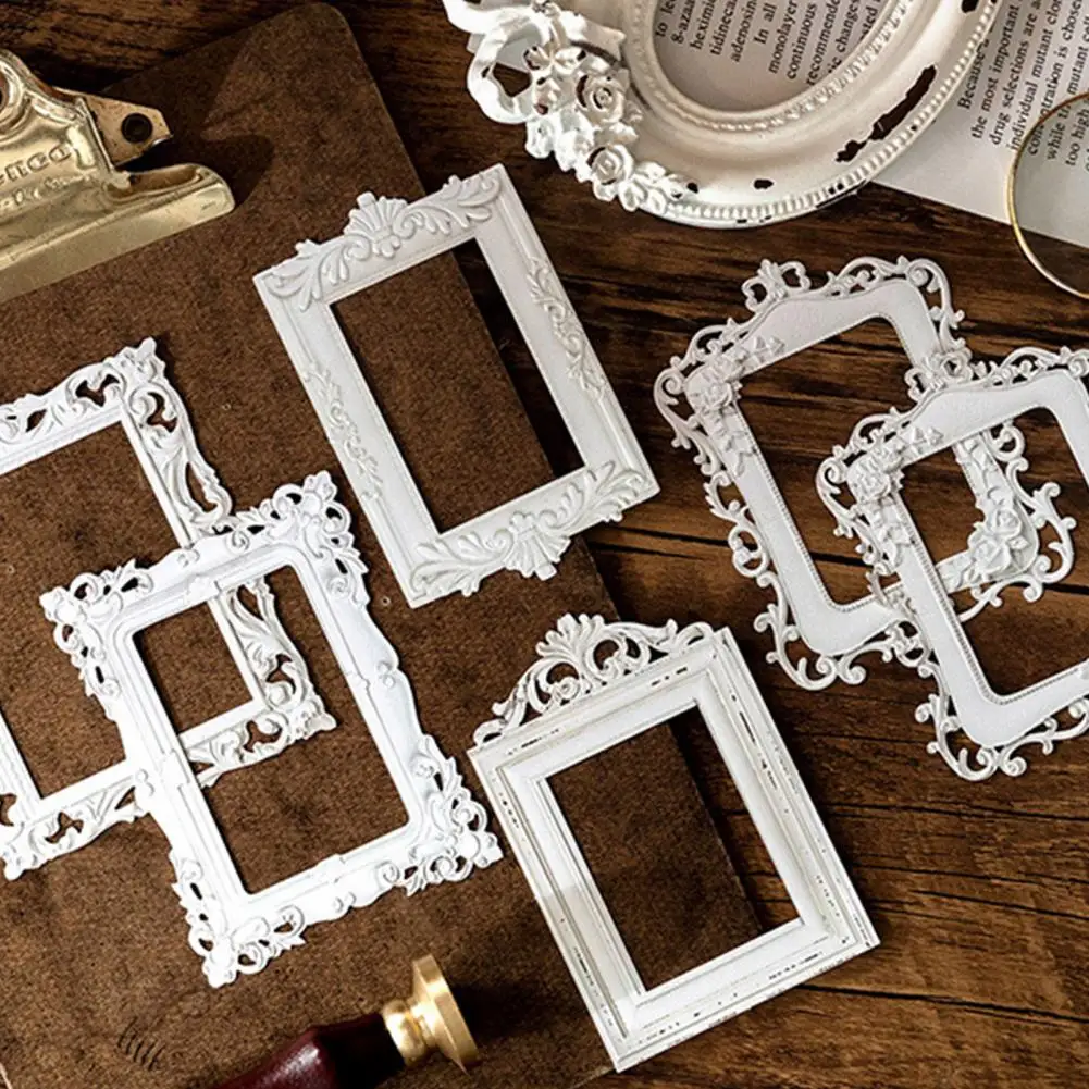 Patterned Lace Decoupage Sticker Vintage Style Embossed Sticker Embossed Sticker Retro Style Hollow Design Scrapbooking Supplies