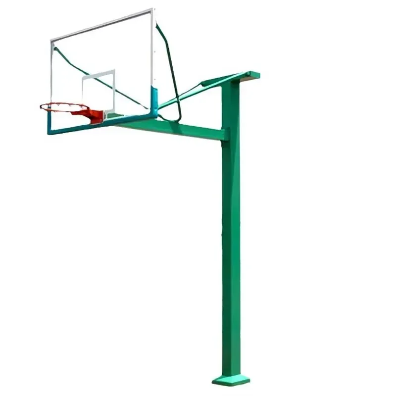72 Inch Tempered Glass Basketball Backboard Steel Square Tube Outdoor Hoop