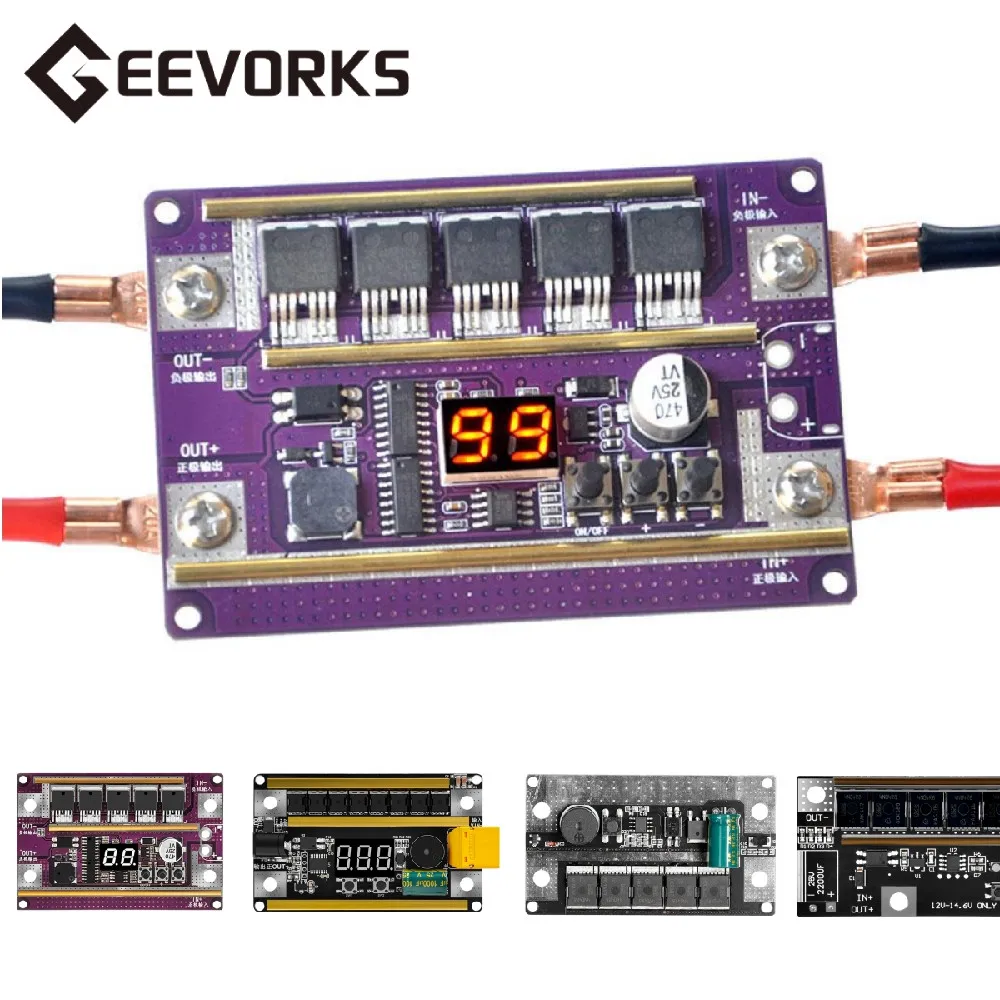 Saldatrice a punti 12V per batteria al litio 18650 kit fai da te saldatrice a punti digitale regolabile potenza PCB Circuit Board foglio di nichel