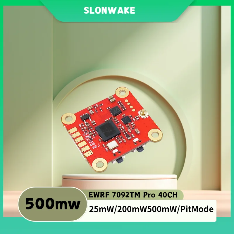

ewrf Transmitter 5.8G 40CH 25mW/200mW/500mW Switchable Video Transmitter 20 x 20mm support Smart Audio for Mini Drone