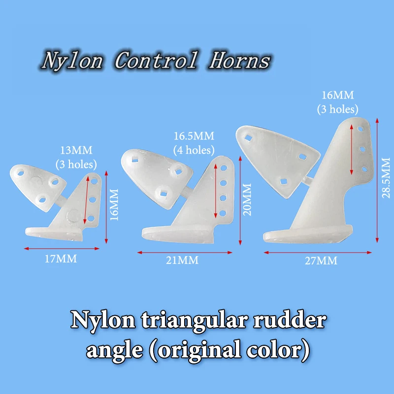 10Pcs Electric Planes Foam Model Accessories Nylon Pin Horn/ Zip Horns Without Screws 3 Hole/4 Hole RC Airplanes Parts