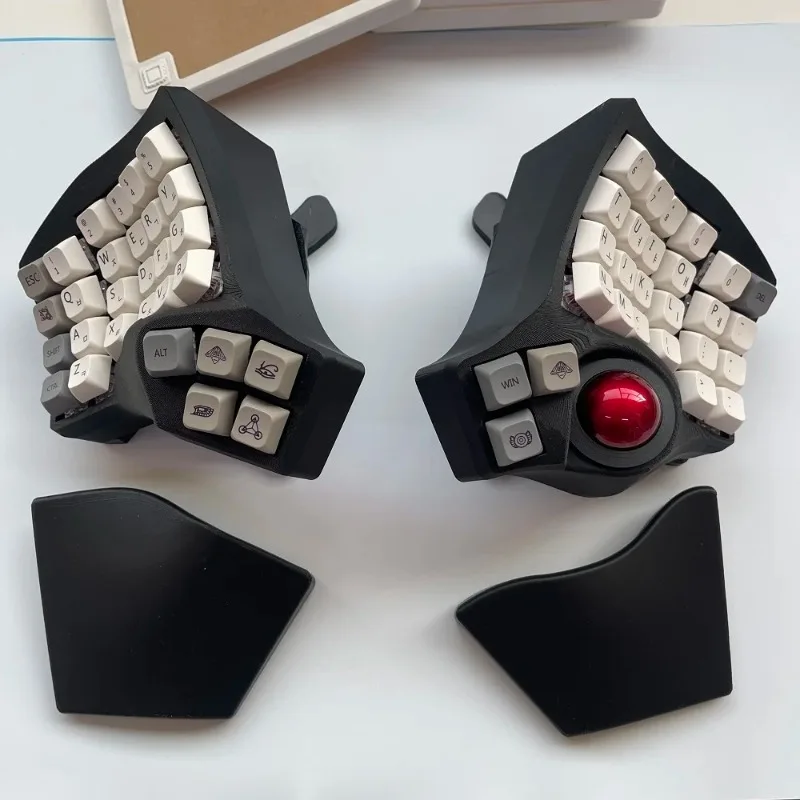 Комплект разделенной клавиатуры Hangul Charybdis MK2, беспроводная Bluetooth, пользовательская горячая замена, Teclado Dividido, трекбол, разделенные механические клавиатуры