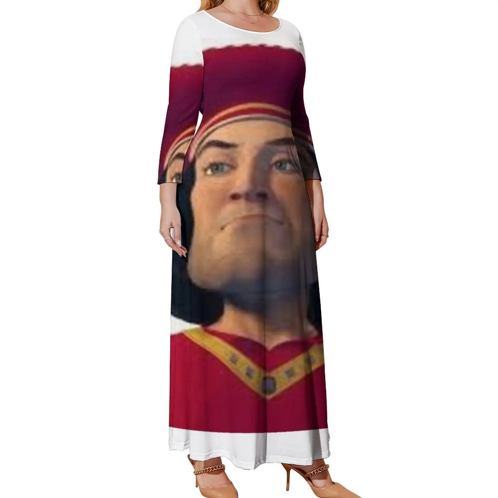 

Женское платье с длинным рукавом lord farquaad, летняя женская одежда